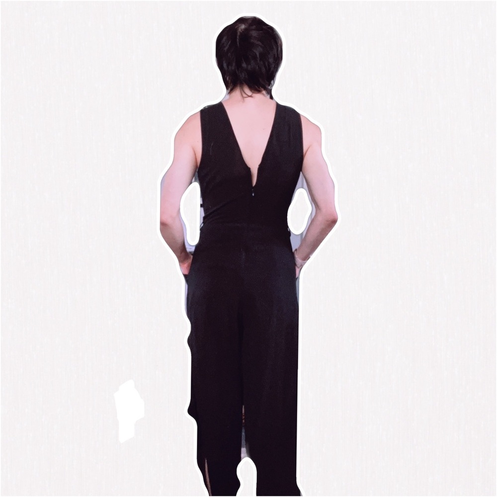 BLACK DRESS OVERALLS - Picture 2 of 2